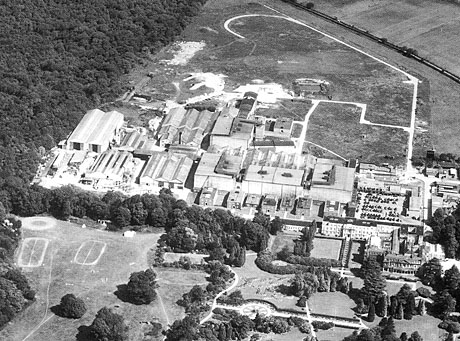 Pinewood Studios 1950 aerial view